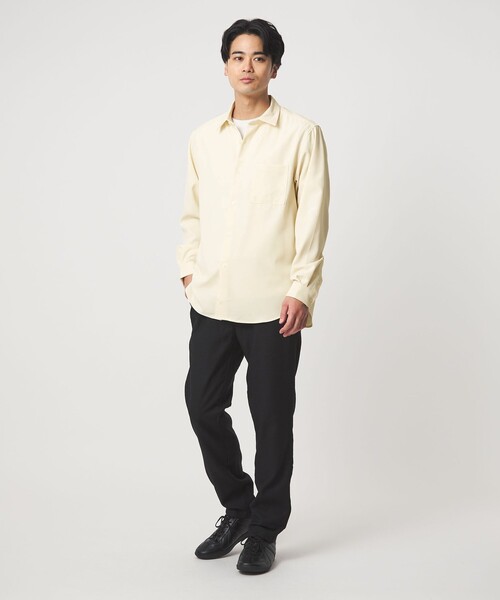 green label relaxing(グリーンレーベルリラクシング)の「【WEB限定】JUST fit ソフトドレープ 長袖 シャツ(シャツ/ブラウス・メンズ・ライトグレー/ダークグレー/ネイビー/オフホワイト・M/S/L/XL)」の14枚目の写真