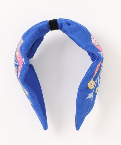 チャイハネ（チャイハネ）の「【チャイハネ】バード刺繍カチューシャ（カチューシャ・レディース・ブルー・FREE）」の2枚目の写真