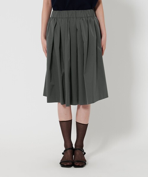 BEAUTY&YOUTH UNITED ARROWS（ビューティーアンドユースユナイテッドアローズ）の「ギャザーフレア ミドルスカート（スカート・レディース・ネイビー/グレー・FREE）」の8枚目の写真