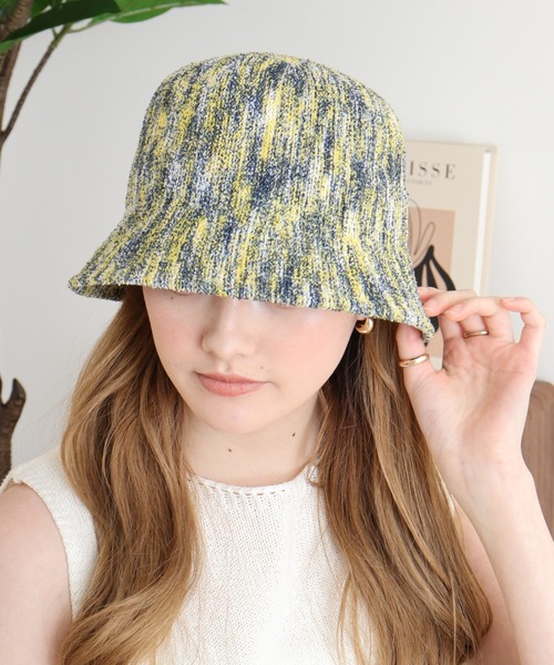 Sense of Grace（センスオブグレース）の「マルチカラー　ニットサーモバケットハット（ハット・レディース・ブラック/ネイビー/オレンジ/イエロー・FREE）」の7枚目の写真