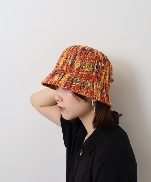 Sense of Grace（センスオブグレース）の「マルチカラー　ニットサーモバケットハット（ハット・レディース・ブラック/ネイビー/オレンジ/イエロー・FREE）」の17枚目の写真