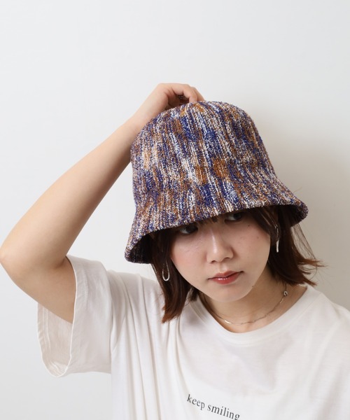 坊MARNI \"マルチカラー\"コットンニットバケットハット 坊様専用MARNI 