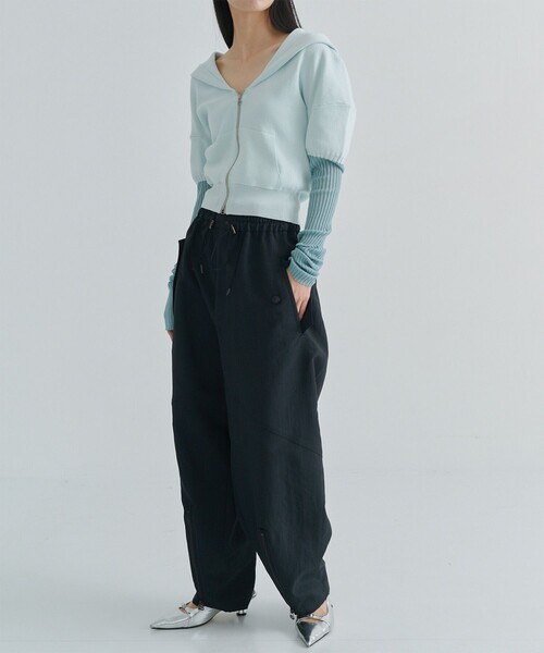 AKANE UTSUNOMIYA（アカネウツノミヤ）の「【AKANE UTSUNOMIYA/アカネウツノミヤ】SAO-FP32-2010(カーゴパンツ)（その他パンツ・レディース・ホワイト/ブラック・38/36）」の5枚目の写真