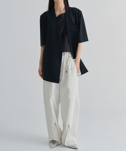 AKANE UTSUNOMIYA（アカネウツノミヤ）の「【AKANE UTSUNOMIYA/アカネウツノミヤ】SAO-FP32-2010(カーゴパンツ)（その他パンツ・レディース・ホワイト/ブラック・38/36）」の19枚目の写真