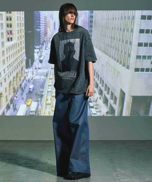MAISON SPECIAL（メゾンスペシャル）の「《UNISEX》120/2/2 Suvin Cotton Gabardine Wide Pants/スビンコットンギャバジンワイドパンツ【MAISON SPECIAL/メゾンスペシャル】（その他パンツ・メンズ・チャコールグレー/ブラック/ブルー/ダークブルー・2/1/0）」の7枚目の写真