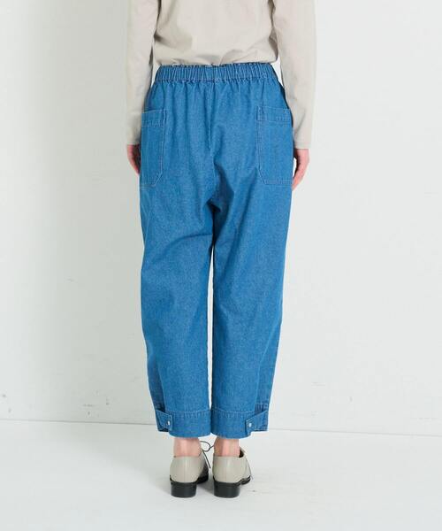 conges payes ADIEU TRISTESSE（コンジェ ペイエ アデュートリステス）の「【FAVE】サイドポケットイージーパンツ（その他パンツ・レディース・カーキ/ライトインディゴブルー/インディゴブルー/ブラック・38）」の19枚目の写真