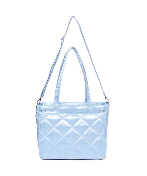 WEGO（ウィゴー）の「WEGO/ときめき魔法フラップ痛バッグ【Sサイズ】（トートバッグ・レディース・シルバー/ワイン/ピンク/ネイビー/ホワイト/サックスブルー/ブラック・FREE）」の5枚目の写真