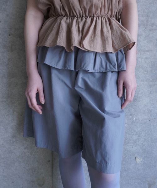 G.V.G.V.(ジーヴィージーヴィー)の「GATHERING CAMI TOP(キャミソール・レディース・ブラック/ブラウン・ONE SIZE)」の9枚目の写真