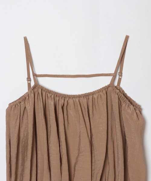 G.V.G.V.(ジーヴィージーヴィー)の「GATHERING CAMI TOP(キャミソール・レディース・ブラック/ブラウン・ONE SIZE)」の13枚目の写真