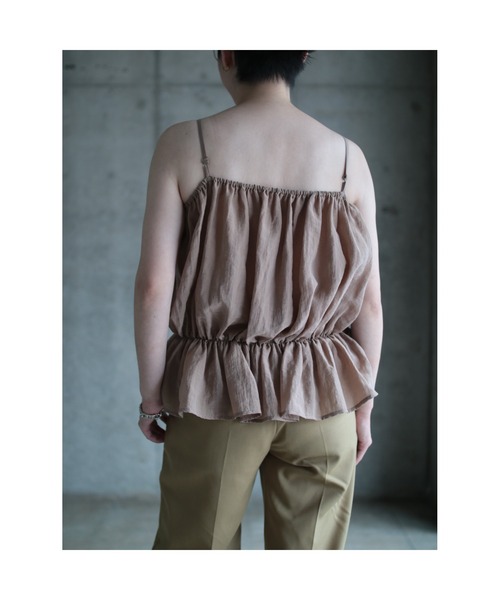 G.V.G.V.(ジーヴィージーヴィー)の「GATHERING CAMI TOP(キャミソール・レディース・ブラック/ブラウン・ONE SIZE)」の16枚目の写真