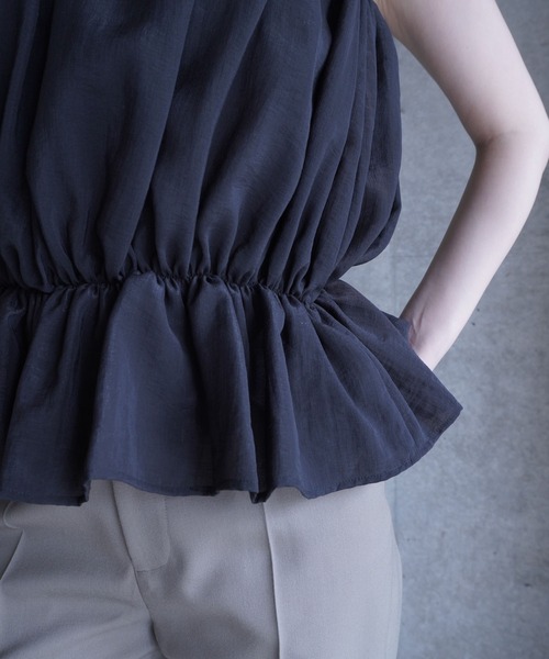 G.V.G.V.(ジーヴィージーヴィー)の「GATHERING CAMI TOP(キャミソール・レディース・ブラック/ブラウン・ONE SIZE)」の20枚目の写真