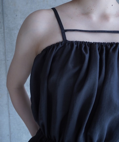 G.V.G.V.(ジーヴィージーヴィー)の「GATHERING CAMI TOP(キャミソール・レディース・ブラック/ブラウン・ONE SIZE)」の21枚目の写真