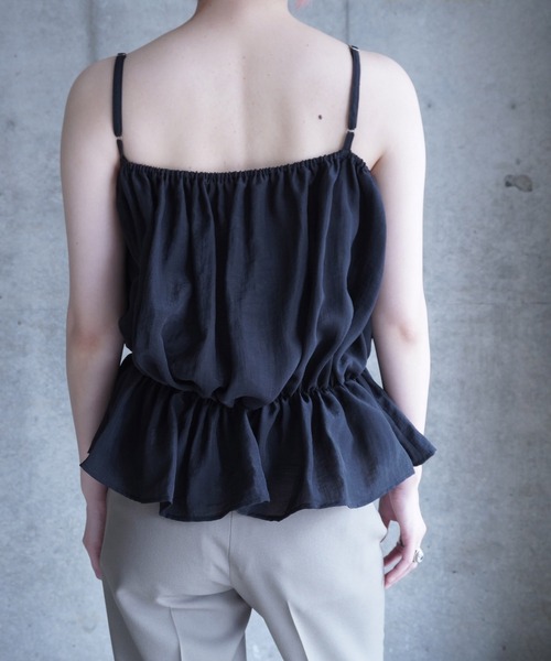 G.V.G.V.(ジーヴィージーヴィー)の「GATHERING CAMI TOP(キャミソール・レディース・ブラック/ブラウン・ONE SIZE)」の22枚目の写真