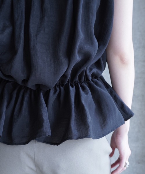 G.V.G.V.(ジーヴィージーヴィー)の「GATHERING CAMI TOP(キャミソール・レディース・ブラック/ブラウン・ONE SIZE)」の19枚目の写真