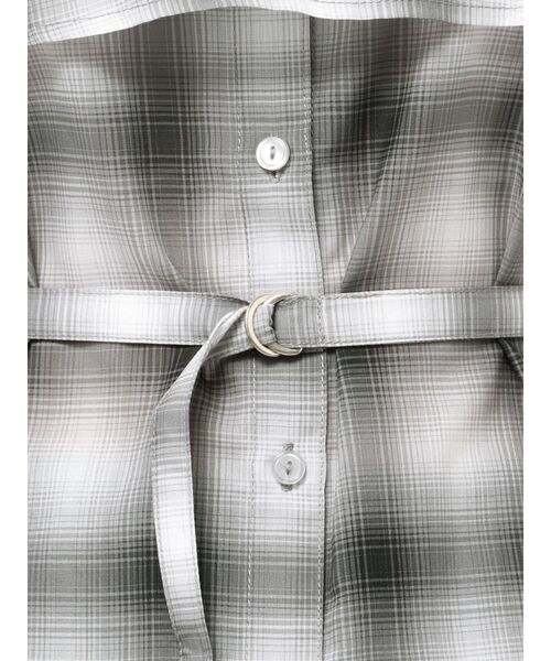 LAGUNAMOON（ラグナムーン）の「オンブレチェックオフショルダーブラウス（シャツ/ブラウス・レディース・ブラック/ベージュ/ピンク・FREE）」の8枚目の写真