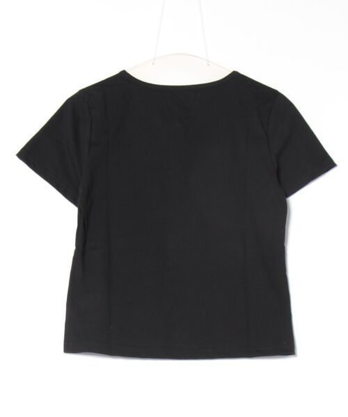 ムラサキスポーツ(ムラサキスポーツ)の「RIKKA FEMME/リッカファム Tシャツ ヘンリーネックTシャツ RF25SS12(Tシャツ/カットソー・レディース・ブラック/ホワイト・S/M/M/L)」の3枚目の写真