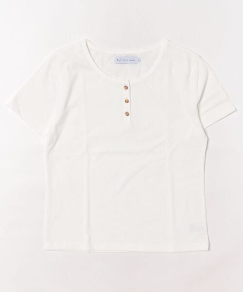 ムラサキスポーツ(ムラサキスポーツ)の「RIKKA FEMME/リッカファム Tシャツ ヘンリーネックTシャツ RF25SS12(Tシャツ/カットソー・レディース・ブラック/ホワイト・S/M/M/L)」の19枚目の写真