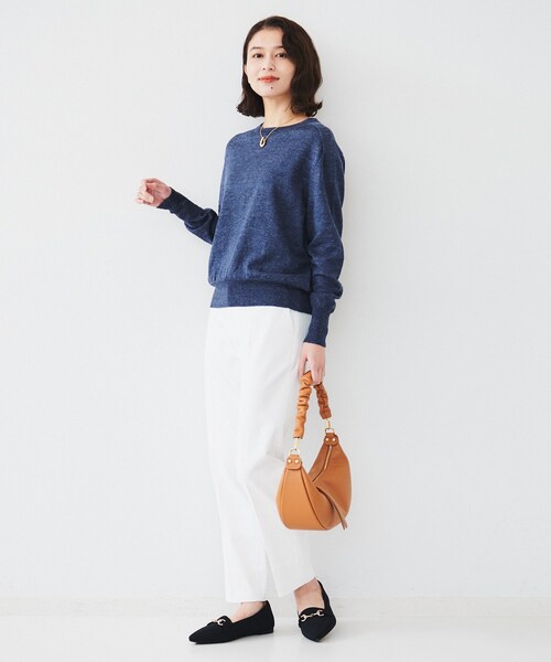 UNTITLED（アンタイトル）の「オックステーパードパンツ（その他パンツ・レディース・オフホワイト/ナチュラル/ネイビー/ライトグレー・00/01/02/03/04/42/44/46/48/50）」の8枚目の写真