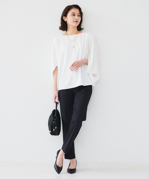 UNTITLED（アンタイトル）の「オックステーパードパンツ（その他パンツ・レディース・オフホワイト/ナチュラル/ネイビー/ライトグレー・00/01/02/03/04/42/44/46/48/50）」の20枚目の写真