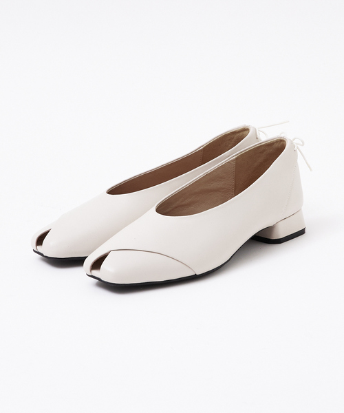 Au BANNISTER（オゥバニスター）の「ピープトゥリボン ソフトシューズ（パンプス・レディース・ブラック/オレンジ/グリーン/アイボリー・37/38/36/35/39）」の19枚目の写真