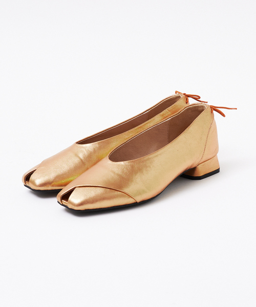 Au BANNISTER（オゥバニスター）の「ピープトゥリボン ソフトシューズ（パンプス・レディース・ブラック/オレンジ/グリーン/アイボリー・37/38/36/35/39）」の18枚目の写真