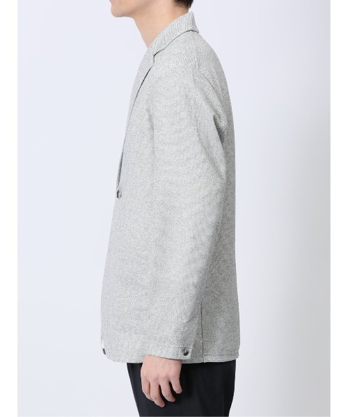 TAKA-Q（タカキュー）の「【ウォッシャブル】タカキュー ドビーメッシュ 2ボタン ジャケット（カーディガン/ボレロ・メンズ・ブルー/ネイビー/ライトグレー・MEDIUM/LARGE/X-LARGE）」の8枚目の写真