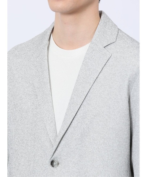 TAKA-Q（タカキュー）の「【ウォッシャブル】タカキュー ドビーメッシュ 2ボタン ジャケット（カーディガン/ボレロ・メンズ・ブルー/ネイビー/ライトグレー・MEDIUM/LARGE/X-LARGE）」の10枚目の写真