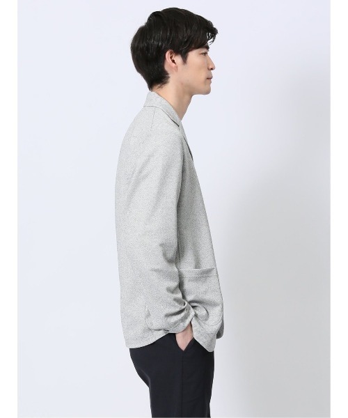 TAKA-Q（タカキュー）の「【ウォッシャブル】タカキュー ドビーメッシュ 2ボタン ジャケット（カーディガン/ボレロ・メンズ・ブルー/ネイビー/ライトグレー・MEDIUM/LARGE/X-LARGE）」の16枚目の写真