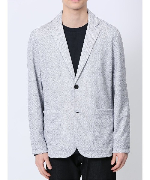 TAKA-Q（タカキュー）の「【ウォッシャブル】タカキュー ドビーメッシュ 2ボタン ジャケット（カーディガン/ボレロ・メンズ・ブルー/ネイビー/ライトグレー・MEDIUM/LARGE/X-LARGE）」の19枚目の写真