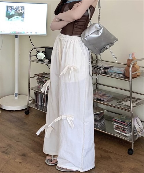 Dream garden(ドリームガーデン)の「リボンデザイン2WAYパンツ(その他パンツ・レディース・ブラック/ホワイト/カーキ/グレー・S/M/L/XL/3XL/2XL)」の15枚目の写真