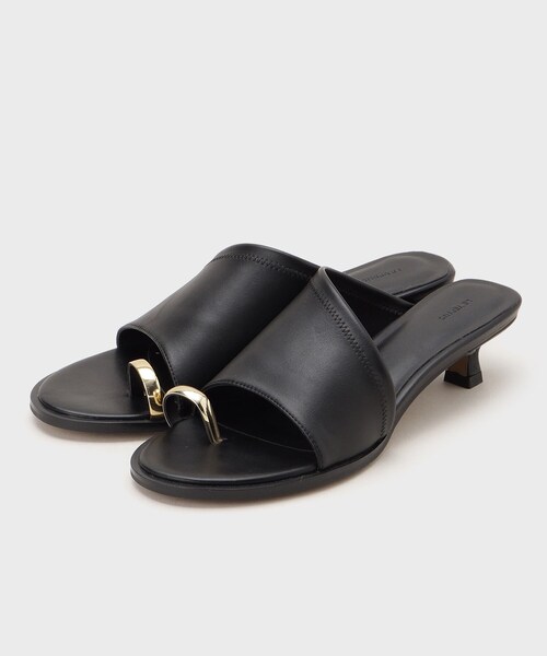 GALLEST(ギャレスト)の「【LE VERNIS】Toe ring sandals(サンダル・レディース・ブラック/ベージュ・45/35)」の3枚目の写真