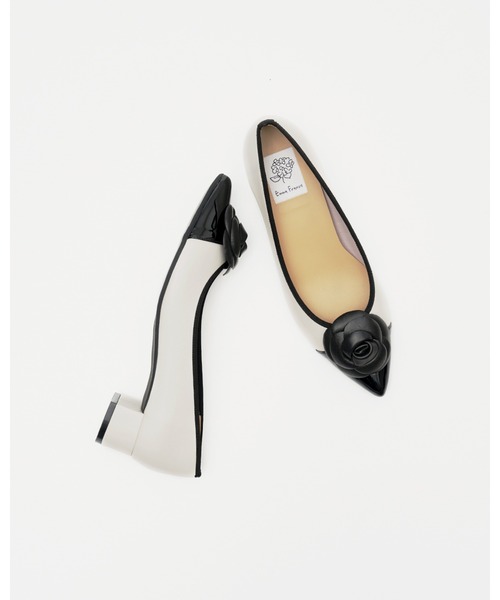 フラワーコサージュ 3cmパンプス（パンプス）｜Emma Francis（エマ