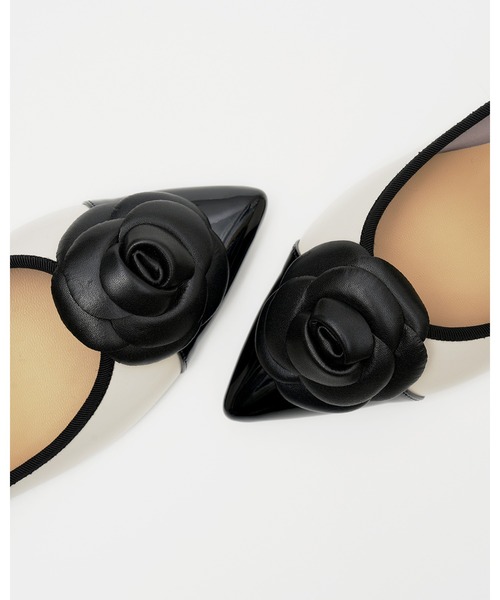 フラワーコサージュ 3cmパンプス（パンプス）｜Emma Francis（エマ