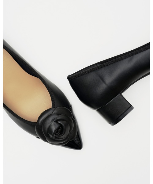 フラワーコサージュ 3cmパンプス（パンプス）｜Emma Francis（エマ