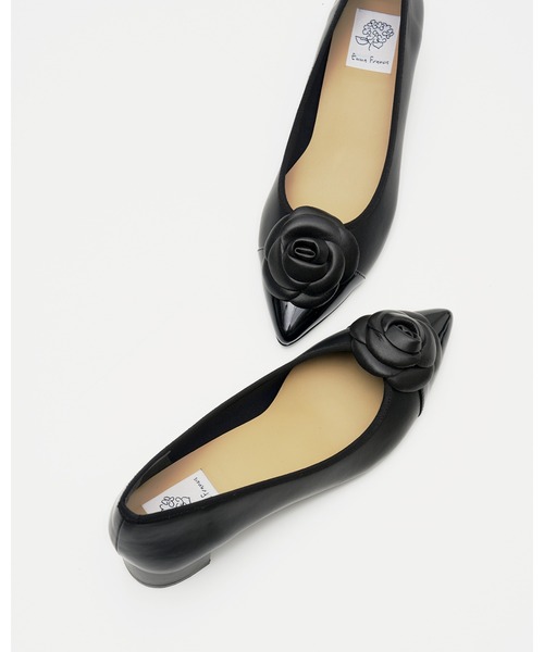 フラワーコサージュ 3cmパンプス（パンプス）｜Emma Francis（エマ