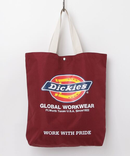Dickies（ディッキーズ）の「Dickies / DK LOGO PRINT TOTE BAG / 80976400（トートバッグ・レディース・ワインレッド/グリーン/ネイビー/ブラック・ONESIZE）」の14枚目の写真