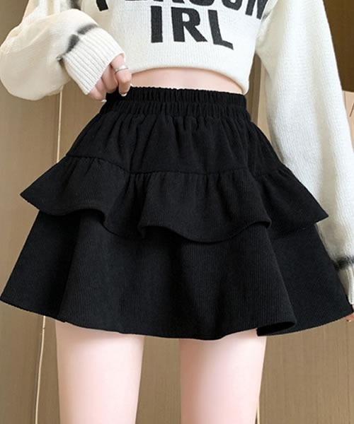 ティアードフリルミニスカート（スカート）｜Pittok（ピットク