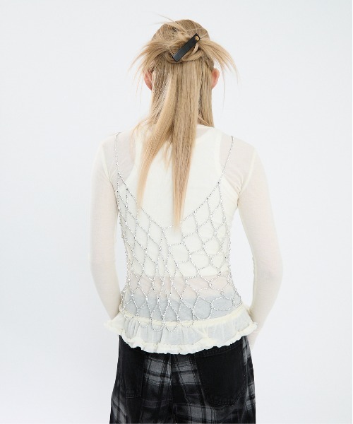 Clum(クルム)の「裾フリルシアーカットソー(Tシャツ/カットソー・レディース・キナリ/グレー/ブラウン・SMALL/MEDIUM)」の19枚目の写真