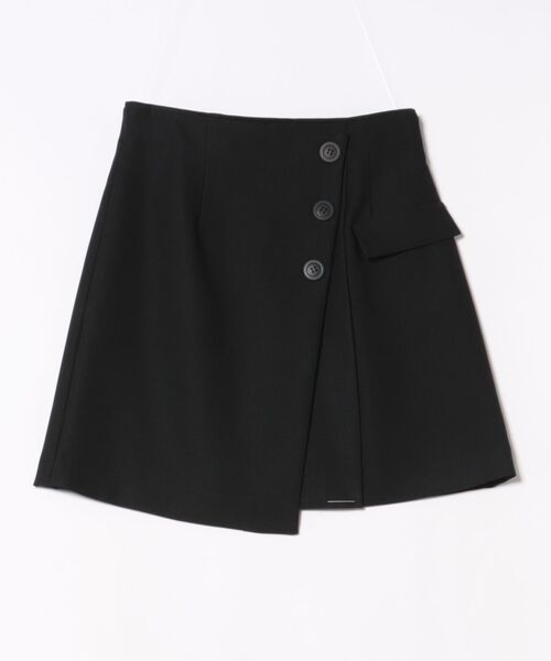 SWINGLE（スウィングル）の「ラップ風セミフレアミニスカート（スカート・レディース・ネイビー/ブラック/ブルー・SMALL/MEDIUM）」の18枚目の写真