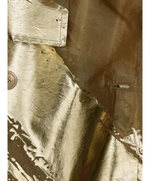 正規品Ameri FOIL PAINTING SHEER TRENCH COAT FOIL PAINTING SHEER TRENCH COAT