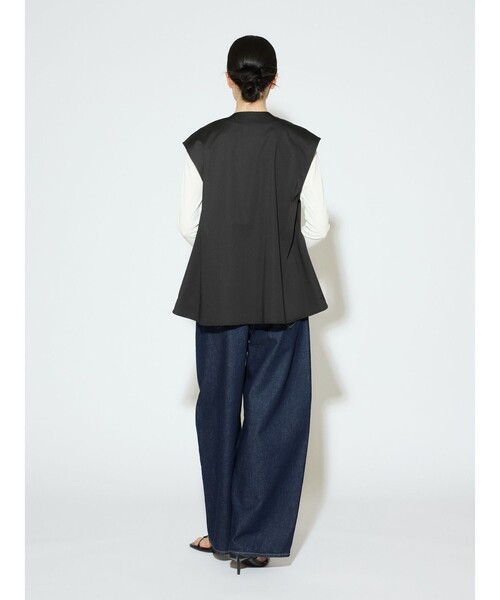 セール】MIDIUMISOLID for Ladies Vネックノースリーブプル