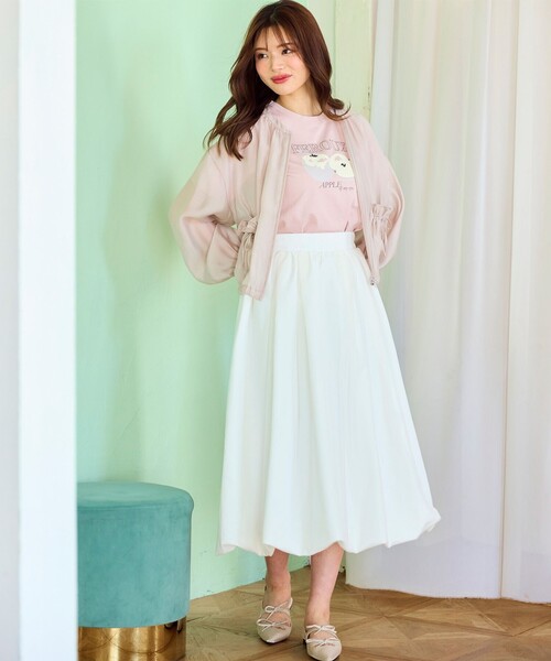 Feroux(フェルゥ)の「チュールレイヤード バルーンスカート(スカート・レディース・ホワイト系/ピンク系・1/2)」の16枚目の写真