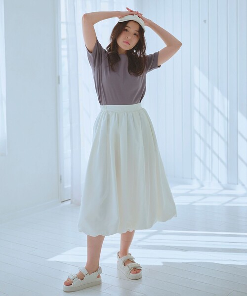 Feroux(フェルゥ)の「チュールレイヤード バルーンスカート(スカート・レディース・ホワイト系/ピンク系・1/2)」の14枚目の写真