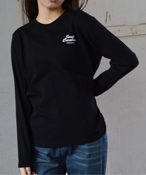 MODISH GAZE(モディシュガゼ)の「【MODISH GAZE】バックサークルロゴロンT(Tシャツ/カットソー・レディース・ブラック/ホワイト/ホワイト系その他・LARGE/MEDIUM)」の6枚目の写真