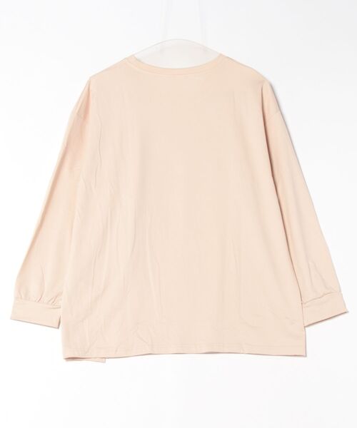 GOLDJAPAN(ゴールドジャパン)の「斜めスリットロゴプリントロンT【大きいサイズ対応】(Tシャツ/カットソー・レディース・ベージュ/ホワイト・LL/3L/4L)」の21枚目の写真