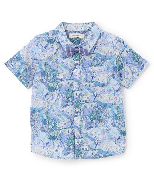 sense of wonder（センスオブワンダー）の「ロイヤルオークハウス蝶タイつき半袖シャツ（シャツ/ブラウス・キッズ・ブルー/グリーン・130cm/120cm/110cm/100cm/90cm/80ｃｍ）」の2枚目の写真