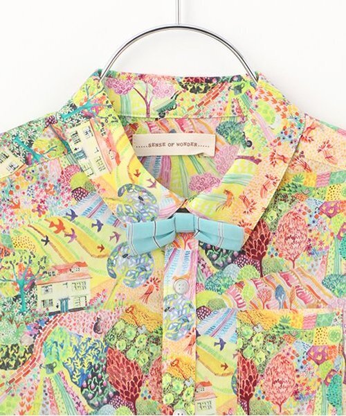 sense of wonder（センスオブワンダー）の「ロイヤルオークハウス蝶タイつき半袖シャツ（シャツ/ブラウス・キッズ・ブルー/グリーン・130cm/120cm/110cm/100cm/90cm/80ｃｍ）」の5枚目の写真