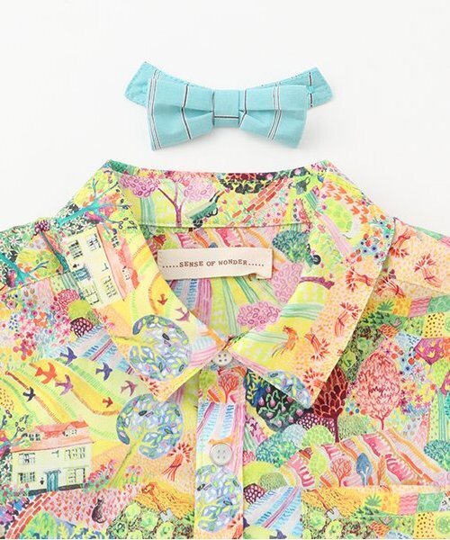 sense of wonder（センスオブワンダー）の「ロイヤルオークハウス蝶タイつき半袖シャツ（シャツ/ブラウス・キッズ・ブルー/グリーン・130cm/120cm/110cm/100cm/90cm/80ｃｍ）」の6枚目の写真