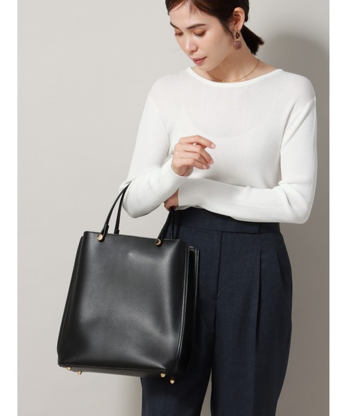 縦型トートバッグ フェイクレザー（トートバッグ）｜SUIT SQUARE