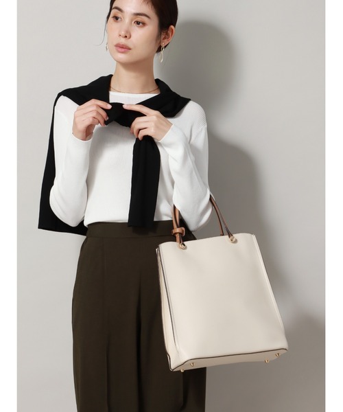 縦型トートバッグ フェイクレザー（トートバッグ）｜SUIT SQUARE
